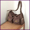 Commuter Large Capacity Suede Pillow Bag Single Shoulder Crossbody Bag